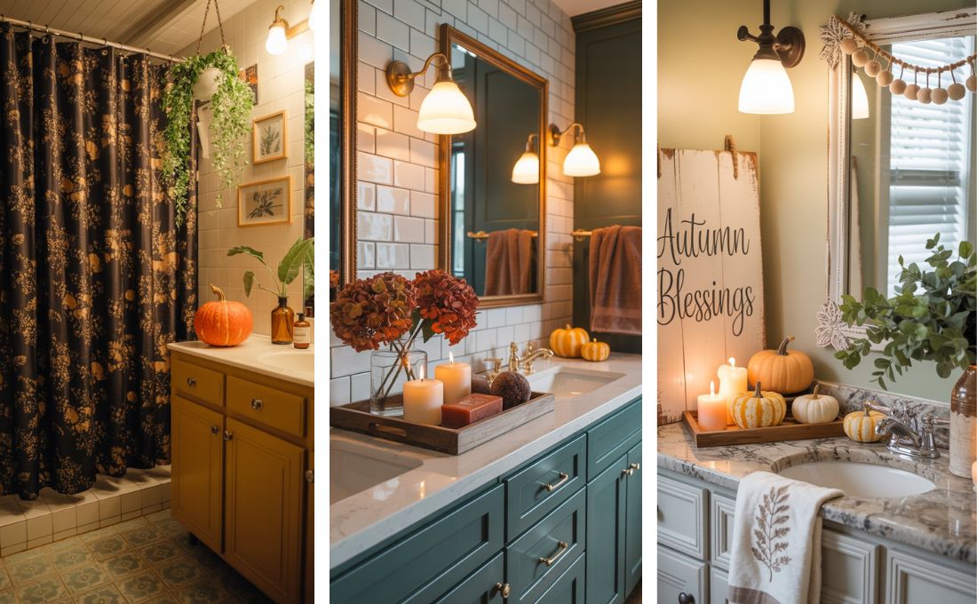 fall bathroom decor ideas