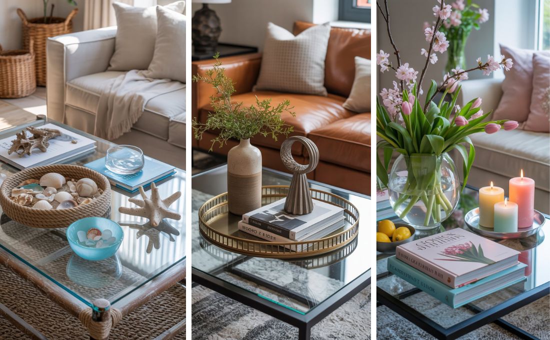 Glass Coffee Table Decor Ideas