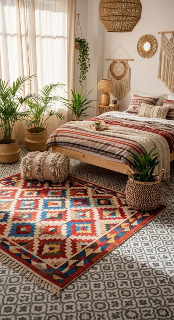 Colorful Boho Bedroom Ideas