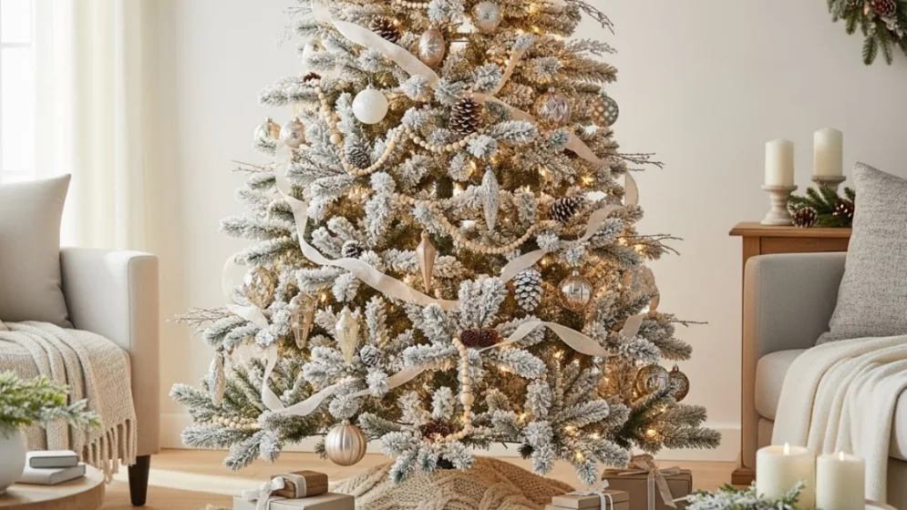 flocked tree