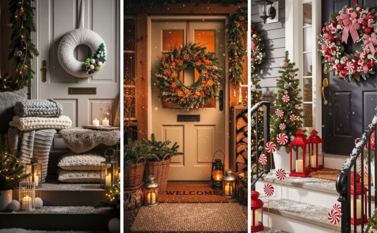 12 Christmas Wreaths Ideas for Front Door That Make Your Entry Feel Magical