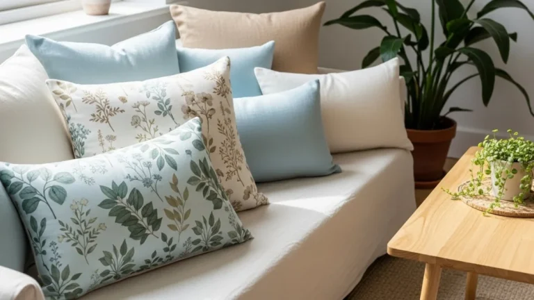 Light Blue and Sand Cushion Ideas