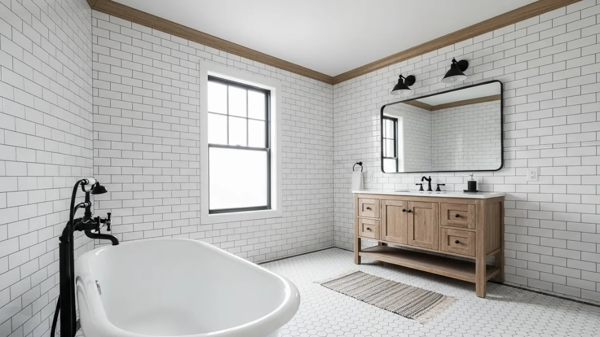 farmhouse bathroom remodel