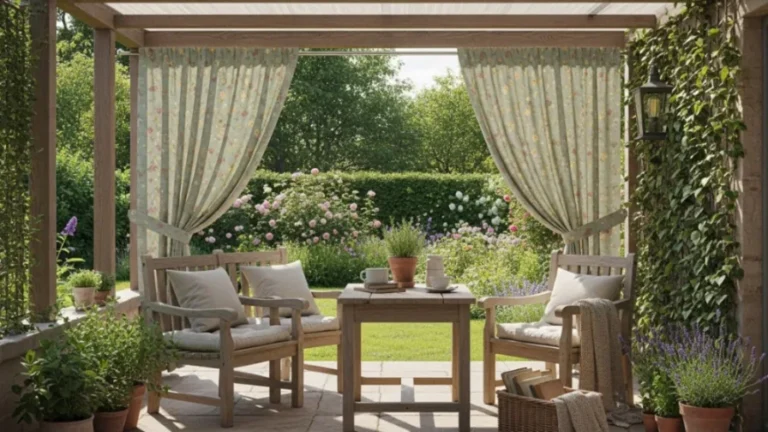 backyard patio curtains