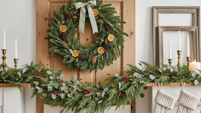 wreaths and garland