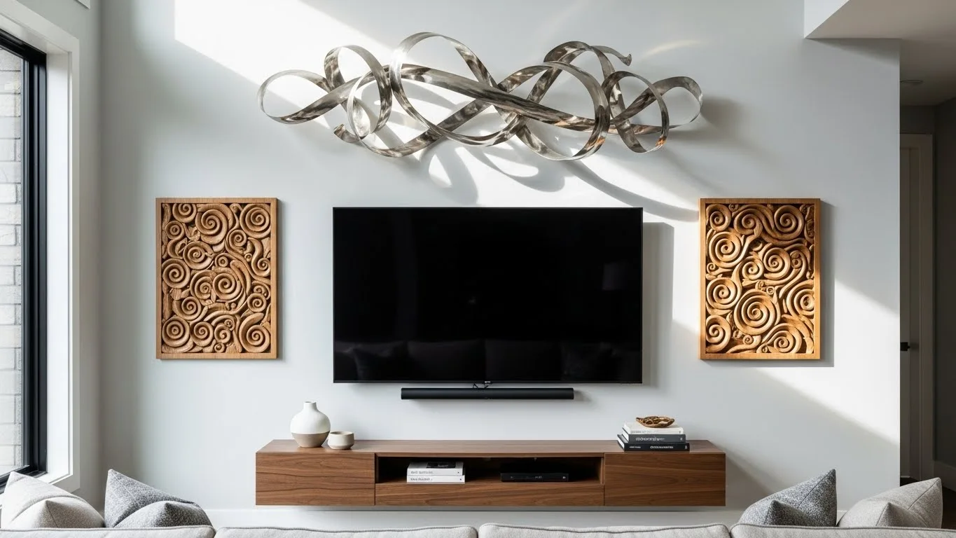 Stylish Above-TV Wall Decor Ideas