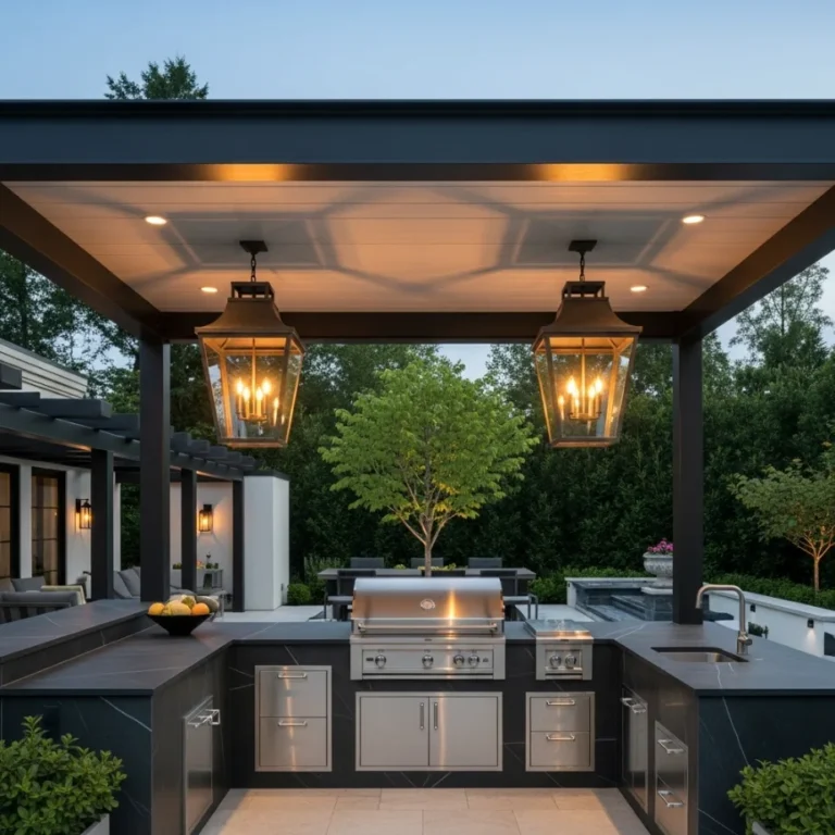 12 Brilliant kitchen outdoor Lighting Ideas