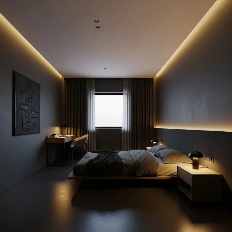 12 Small Dark and Masculine Bedroom Ideas For Men That Feel Bold, Calm, and Luxurious