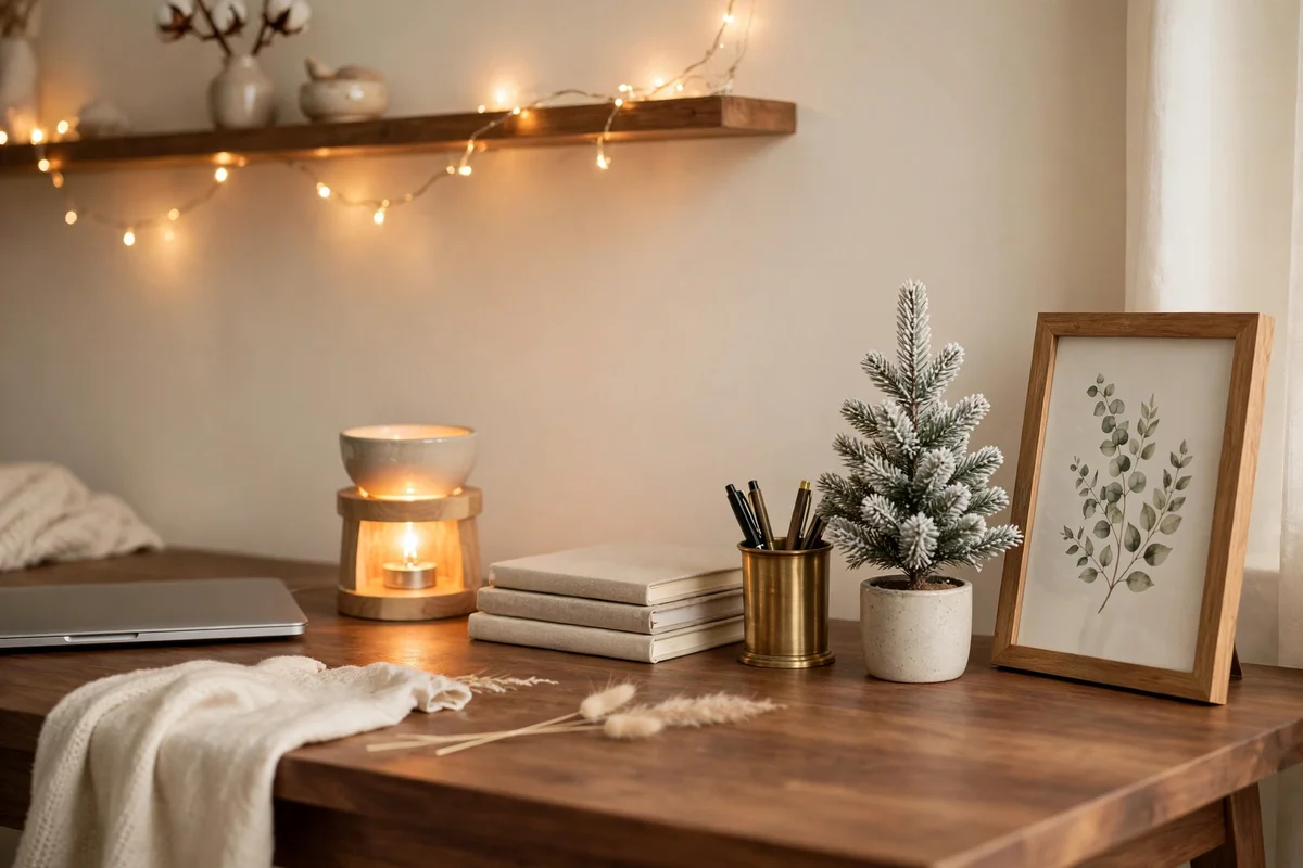 candle warmer christmas styling ideas home office warmth