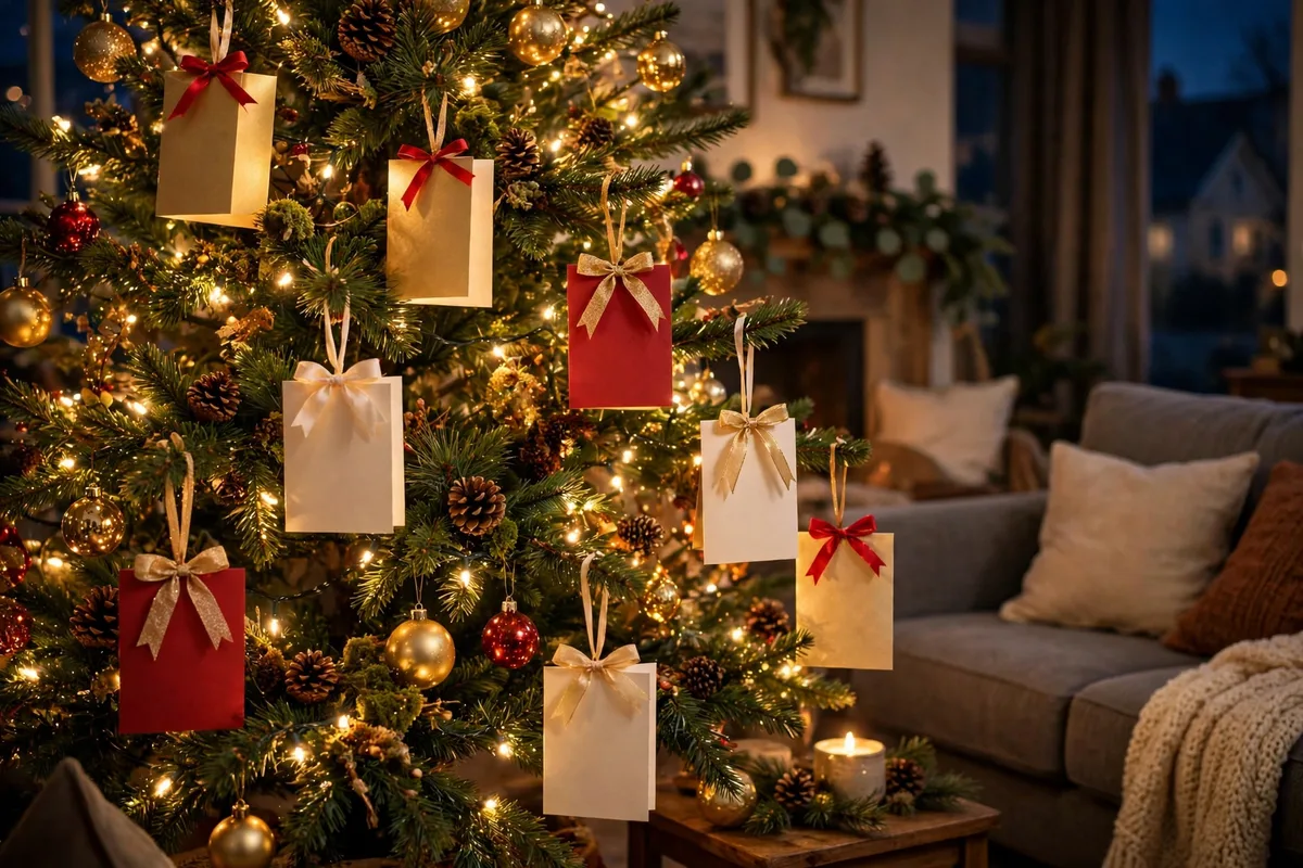 christmas card display ideas cards on christmas tree