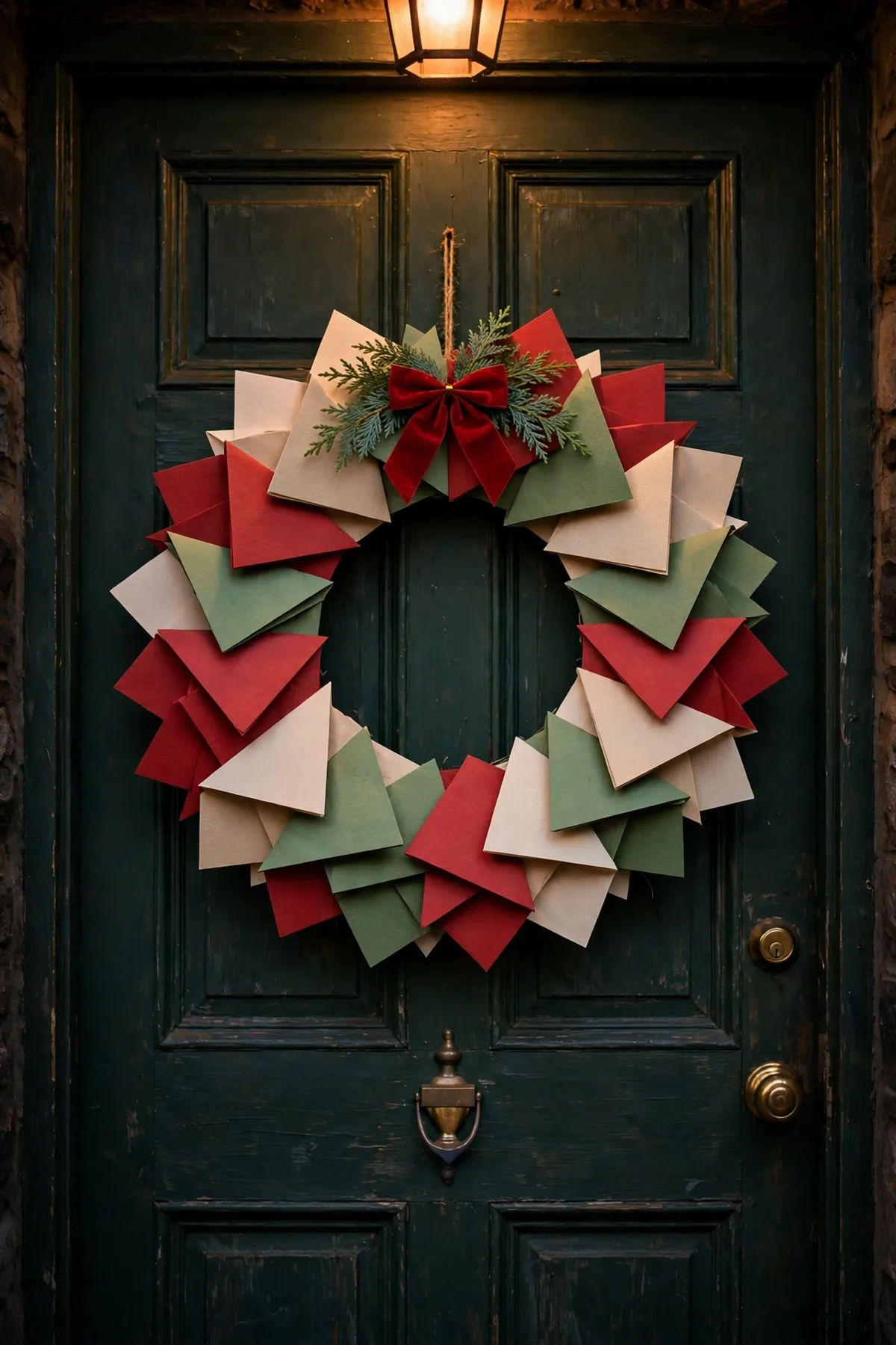 christmas card display ideas christmas card wreath door