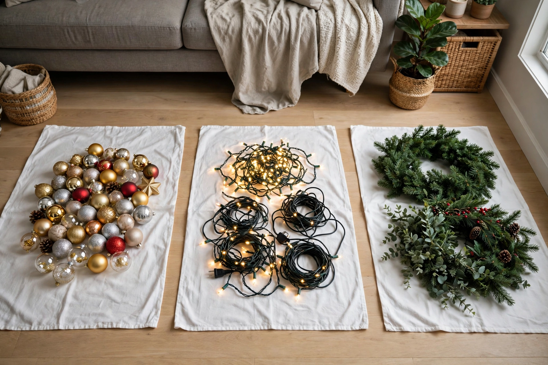 christmas decor storage hacks sort christmas decor category