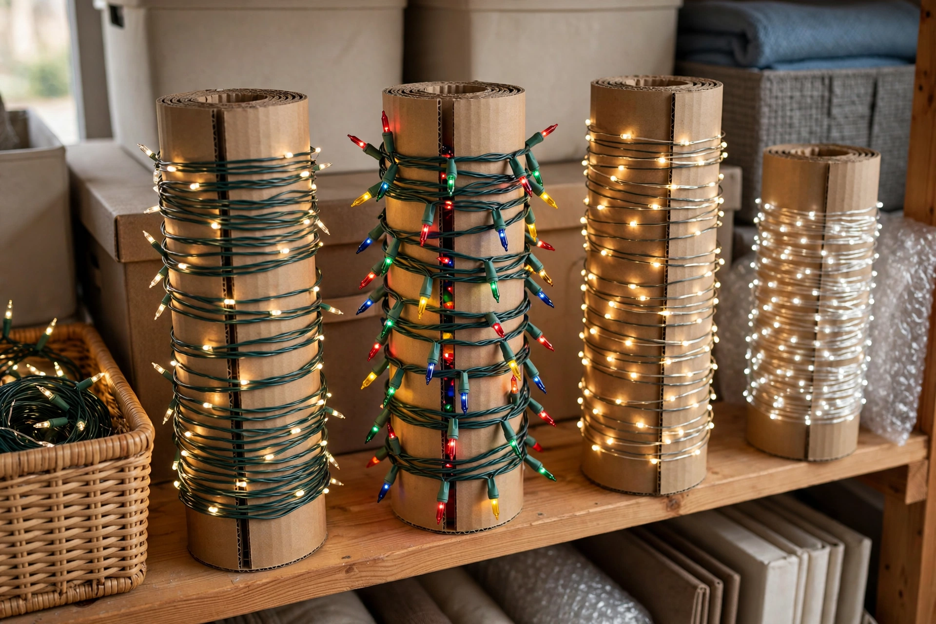 christmas decor storage hacks tangle free christmas lights