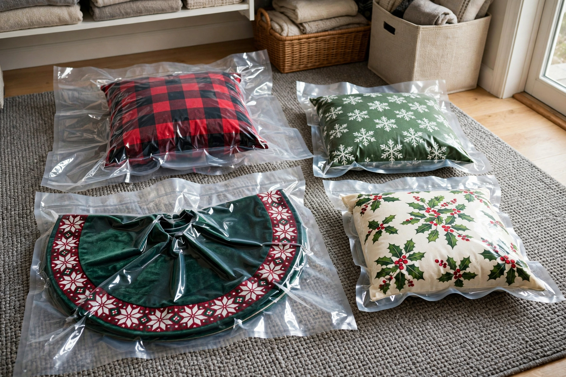 christmas decor storage hacks vacuum seal holiday