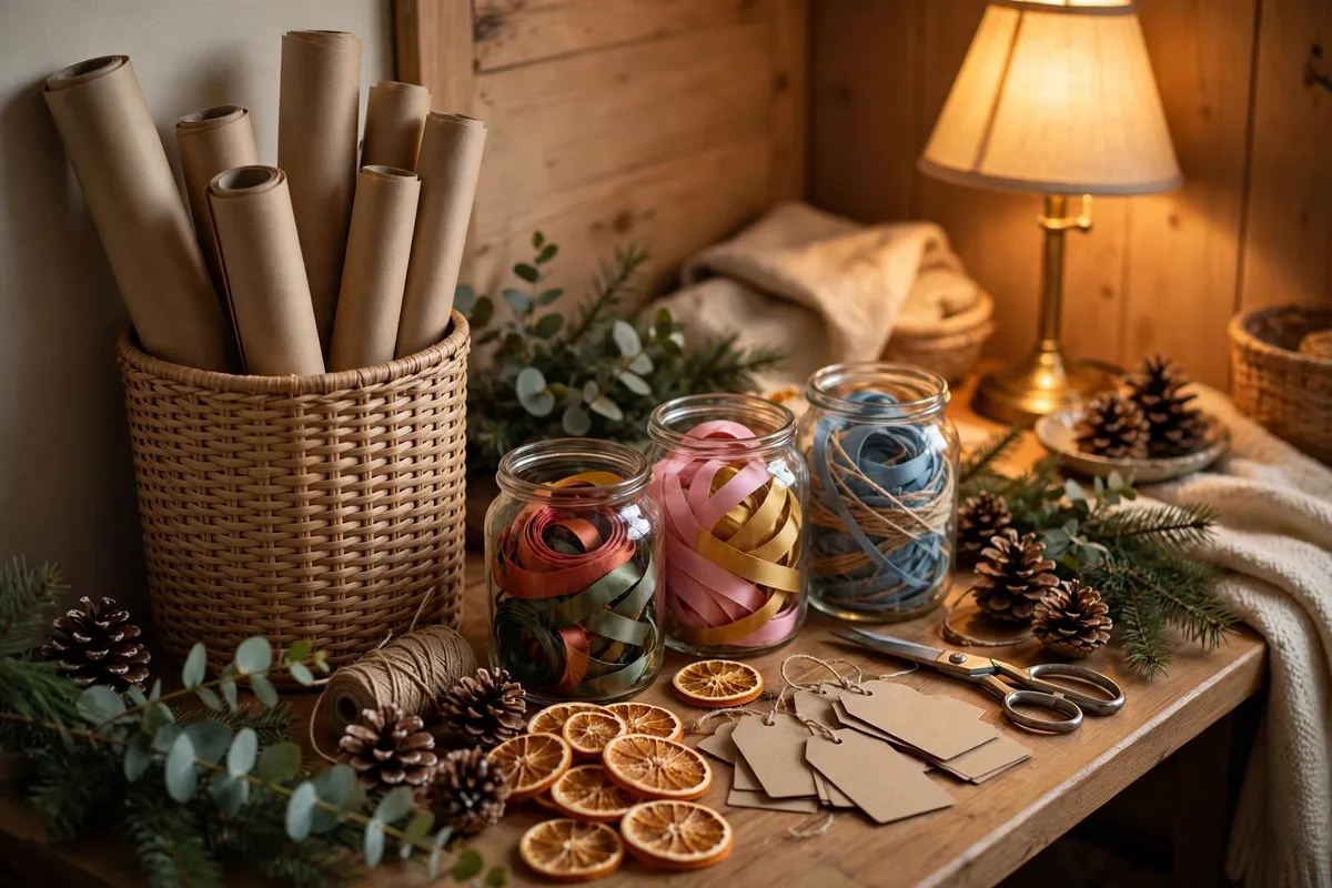 christmas gift wrapping ideas diy wrapping station