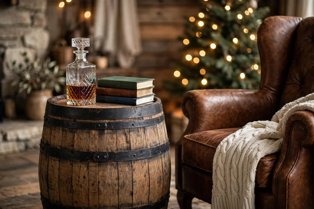 christmas gifts for him home picks barrel side table