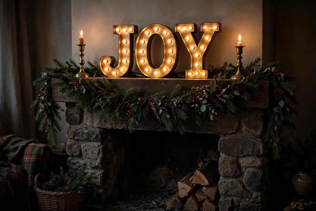 circus interior christmas decor ideas staircase popcorn garland