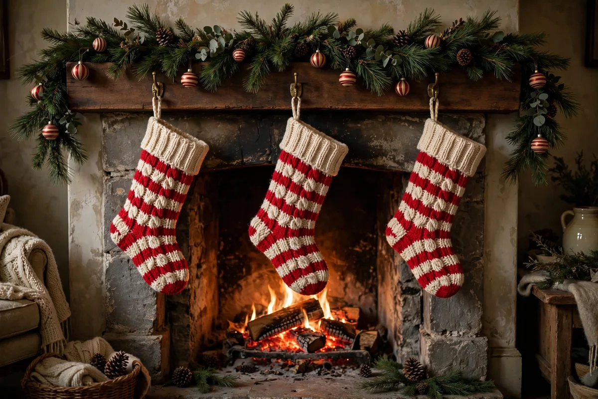 circus interior christmas decor ideas strongman stockings