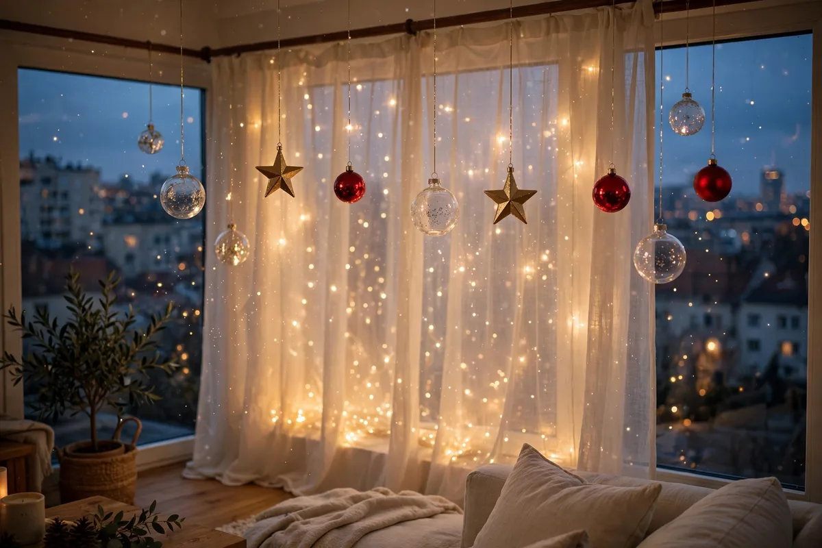 circus interior christmas decor ideas window trapeze ornaments