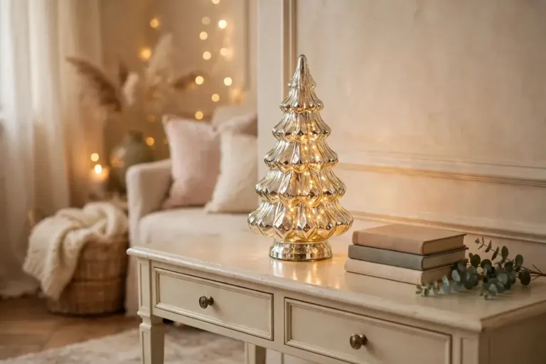 15 Glass Christmas Tree & Tabletop Tree Ideas for Small Spaces and Corners