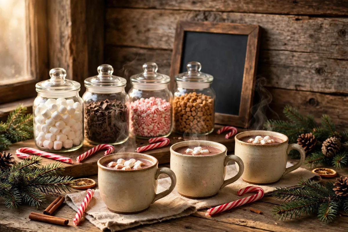 hot chocolate bar ideas chalkboard cocoa menu