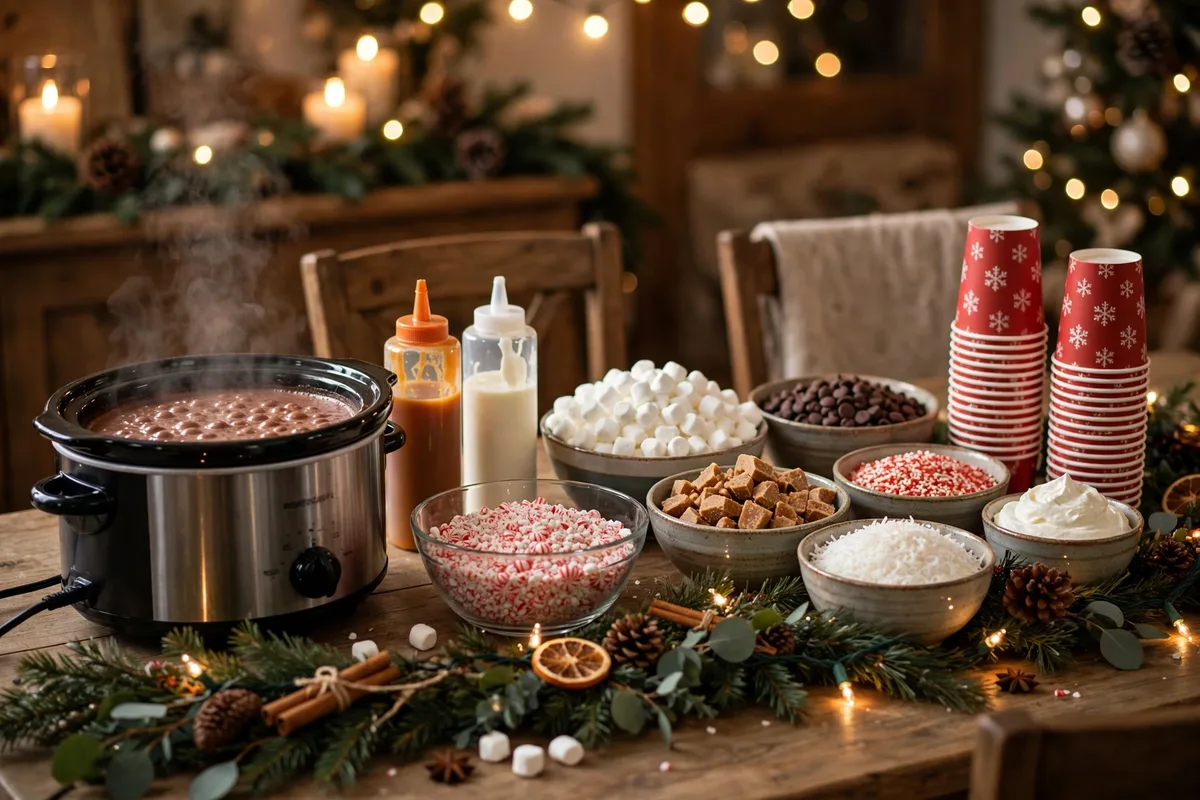 hot chocolate bar ideas diy cocoa bar party