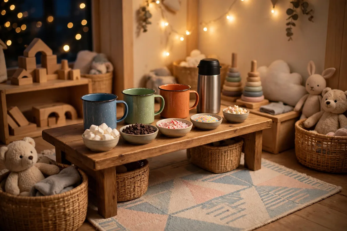 hot chocolate bar ideas kids friendly cocoa bar