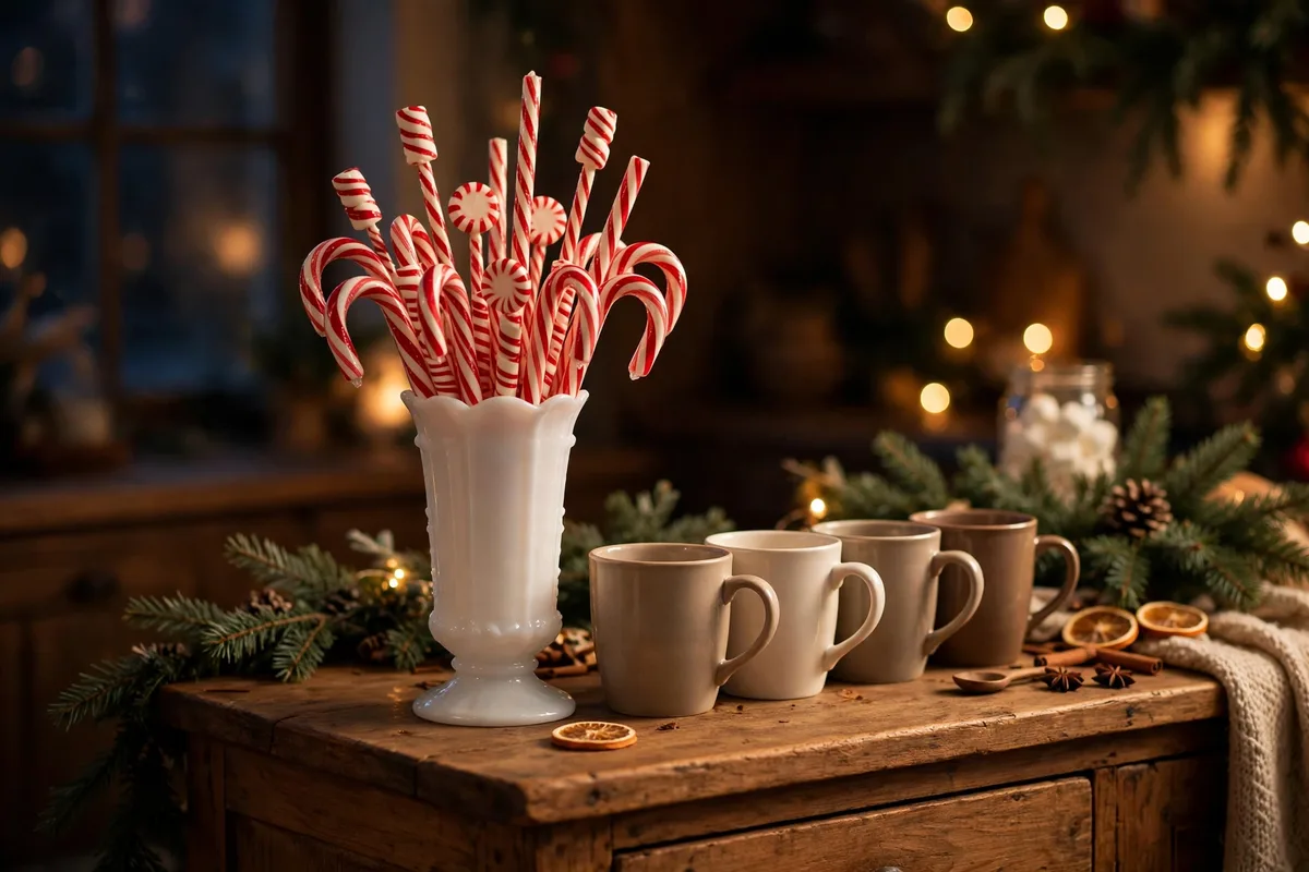 hot chocolate bar ideas peppermint stirrer collection
