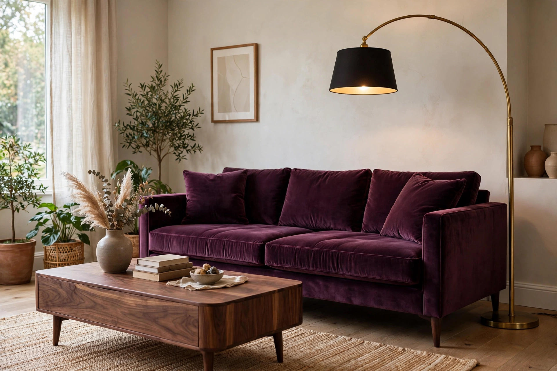 moody burgundy plum room decor plum velvet living room sofa