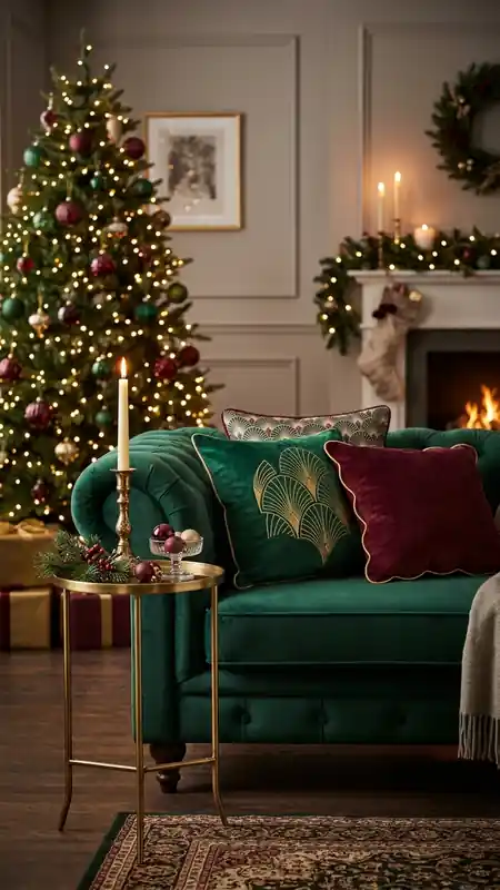 neo deco christmas sofa fan pillows