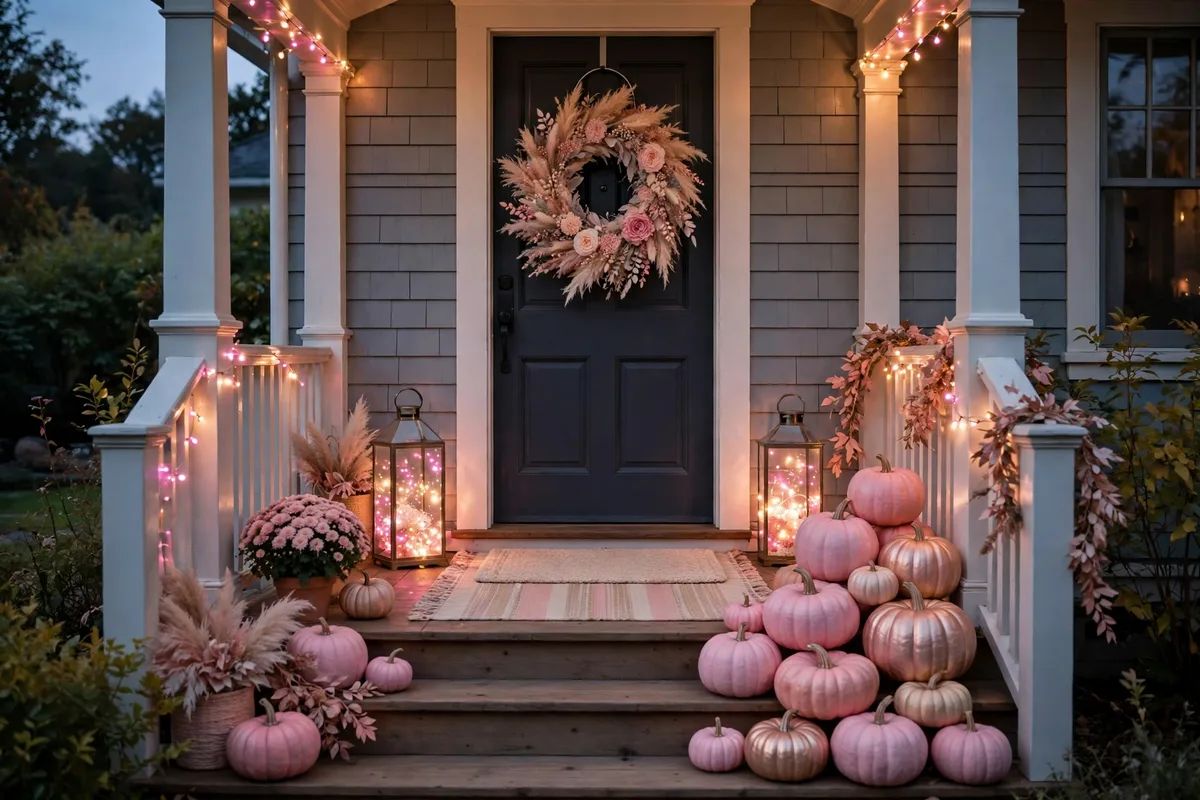 pink halloween decor ideas pink halloween porch