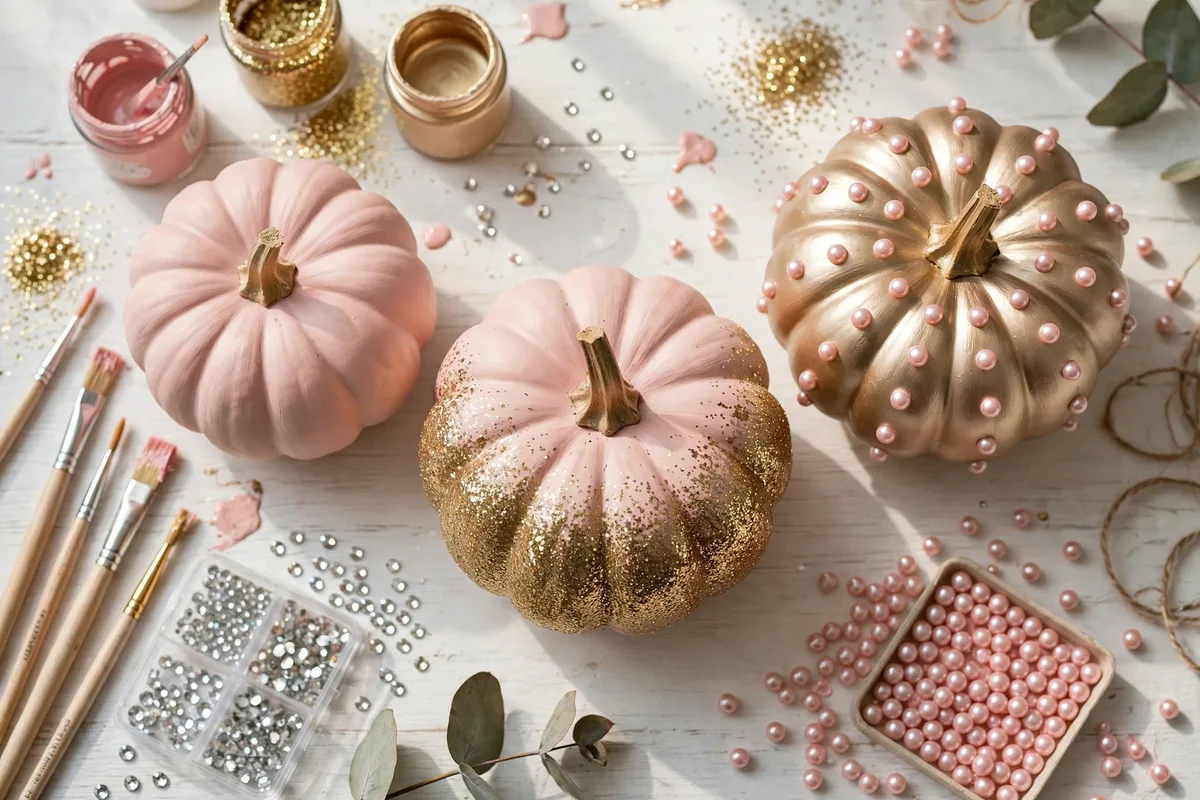 pink halloween decor ideas pink pumpkin diy