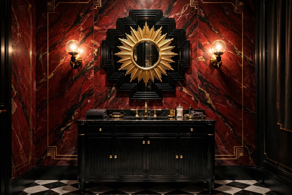 red marble bathroom ideas neo deco