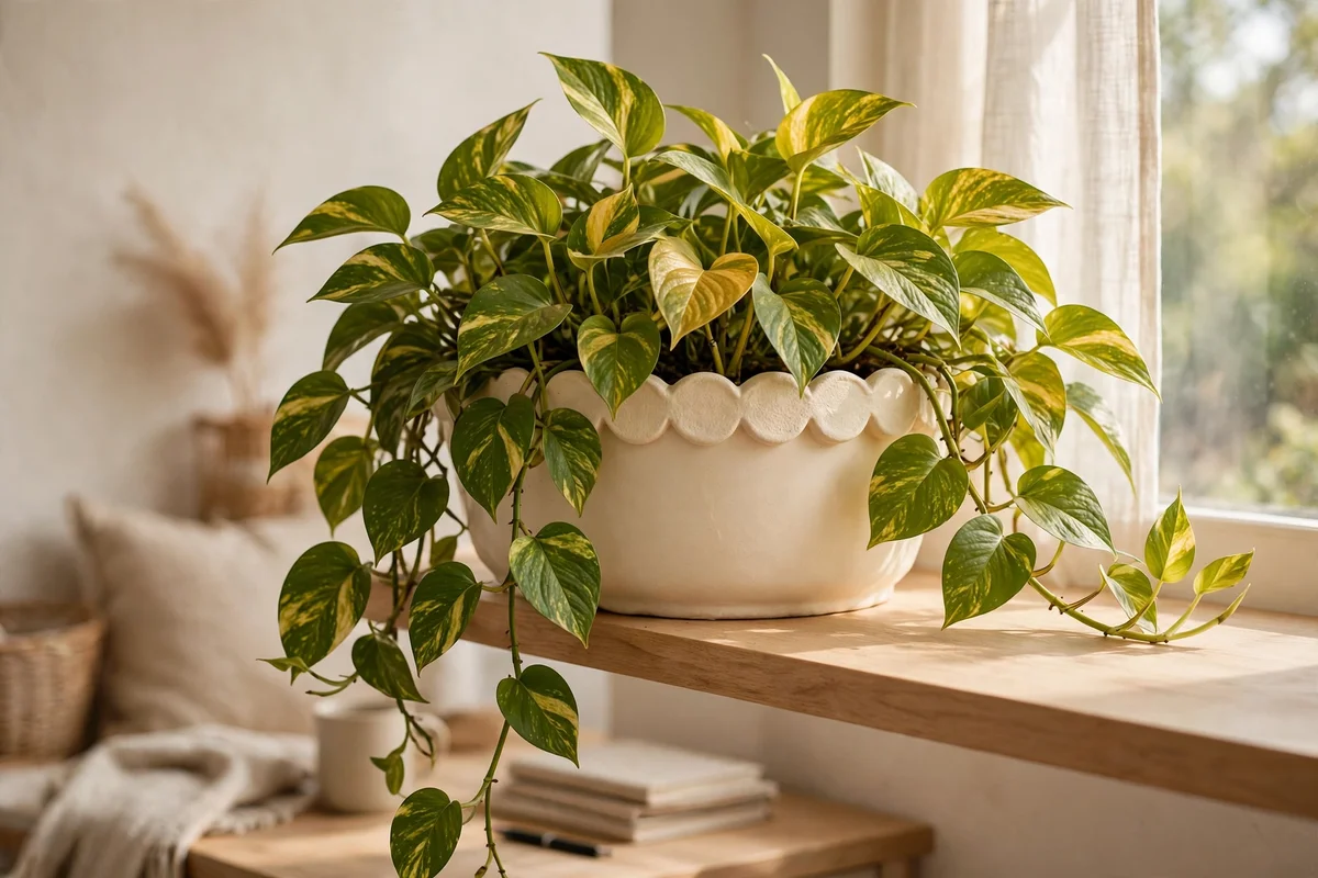 small christmas gifts for coworkers pothos scalloped planter