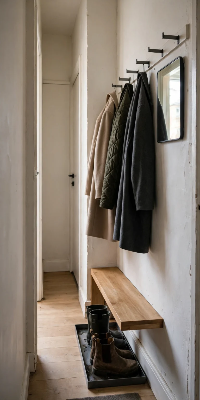 15 Genius Small Entryway & Mudroom Organization Ideas for Winter Coats and Boots