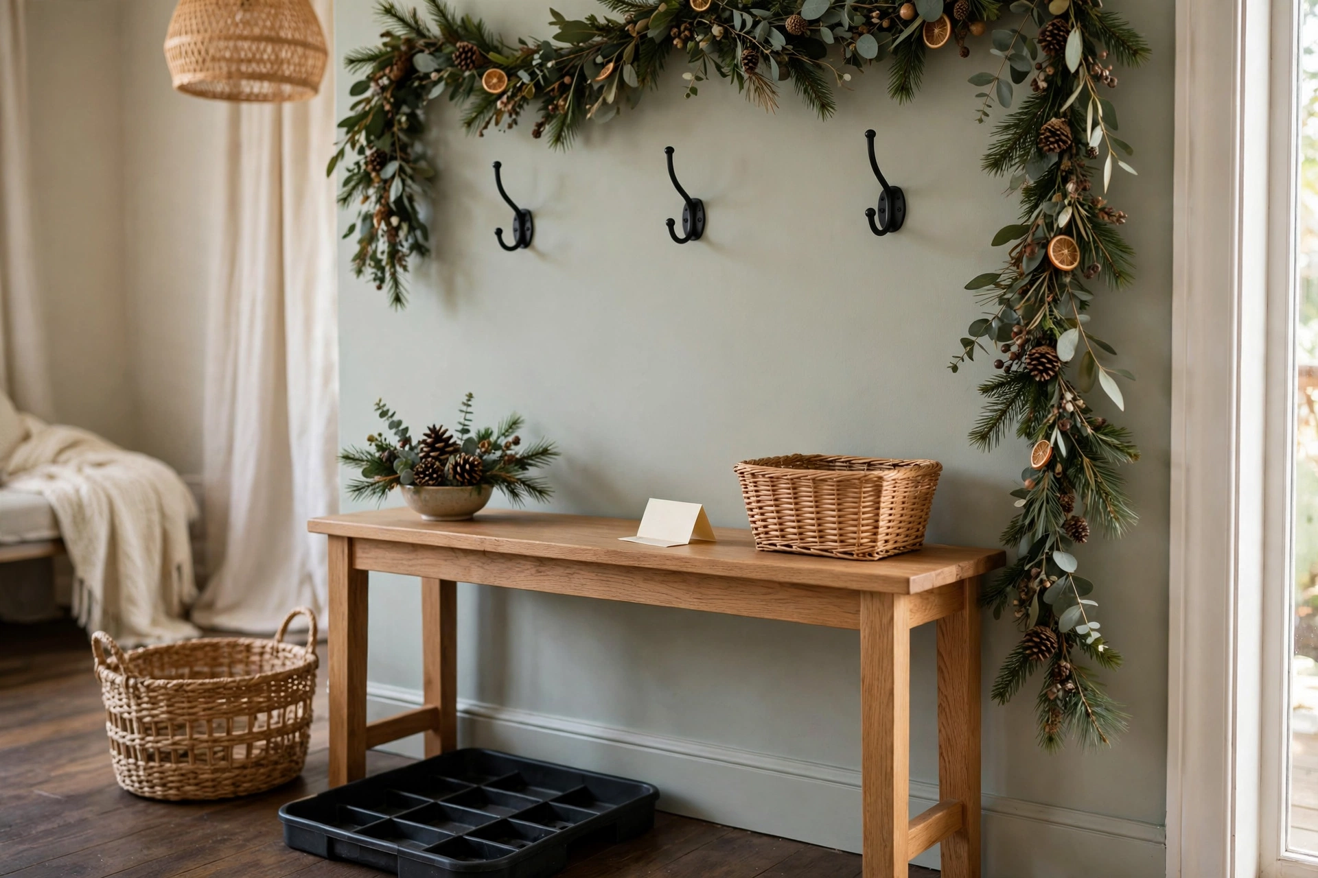 small entryway winter organization ideas guest ready winter entryway