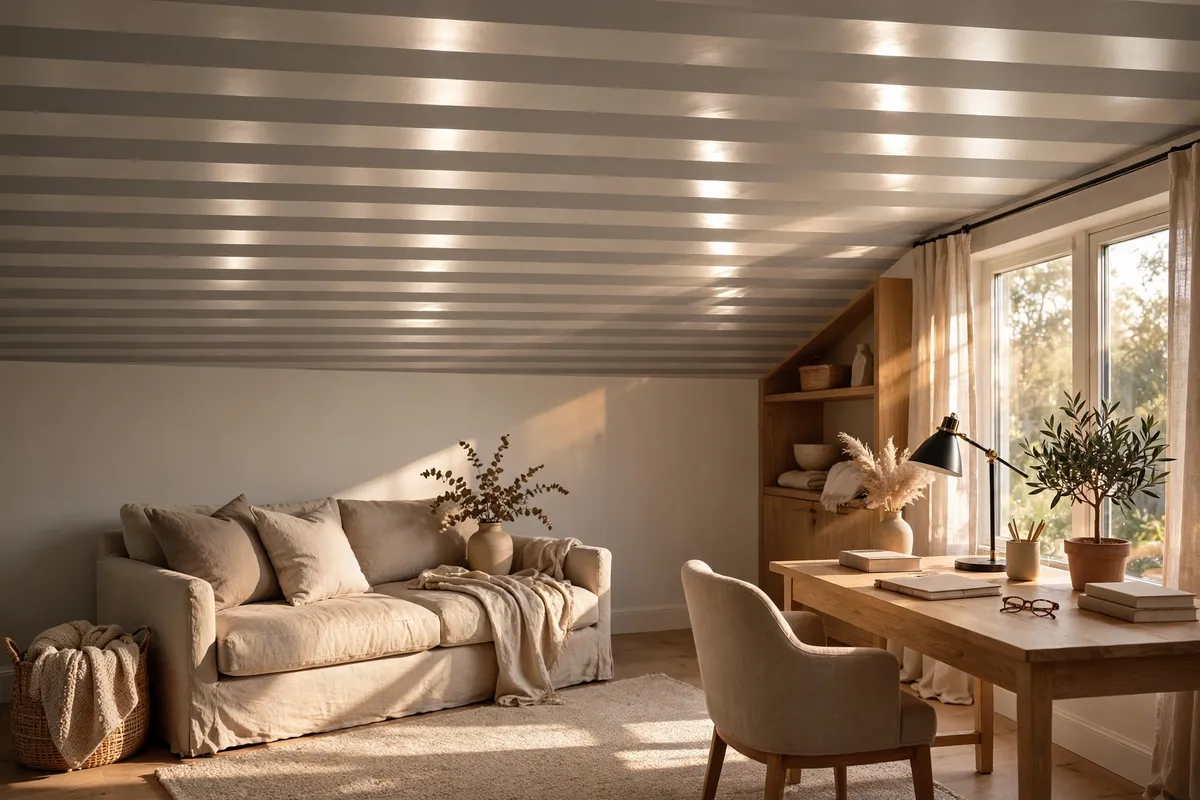 striped ceiling ideas tone on tone stripes