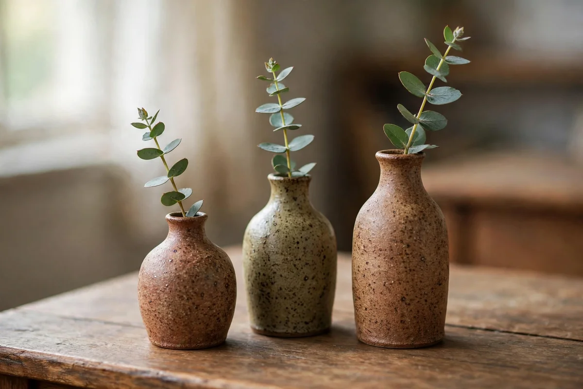 teacher christmas gifts ideas ceramic bud vase trio