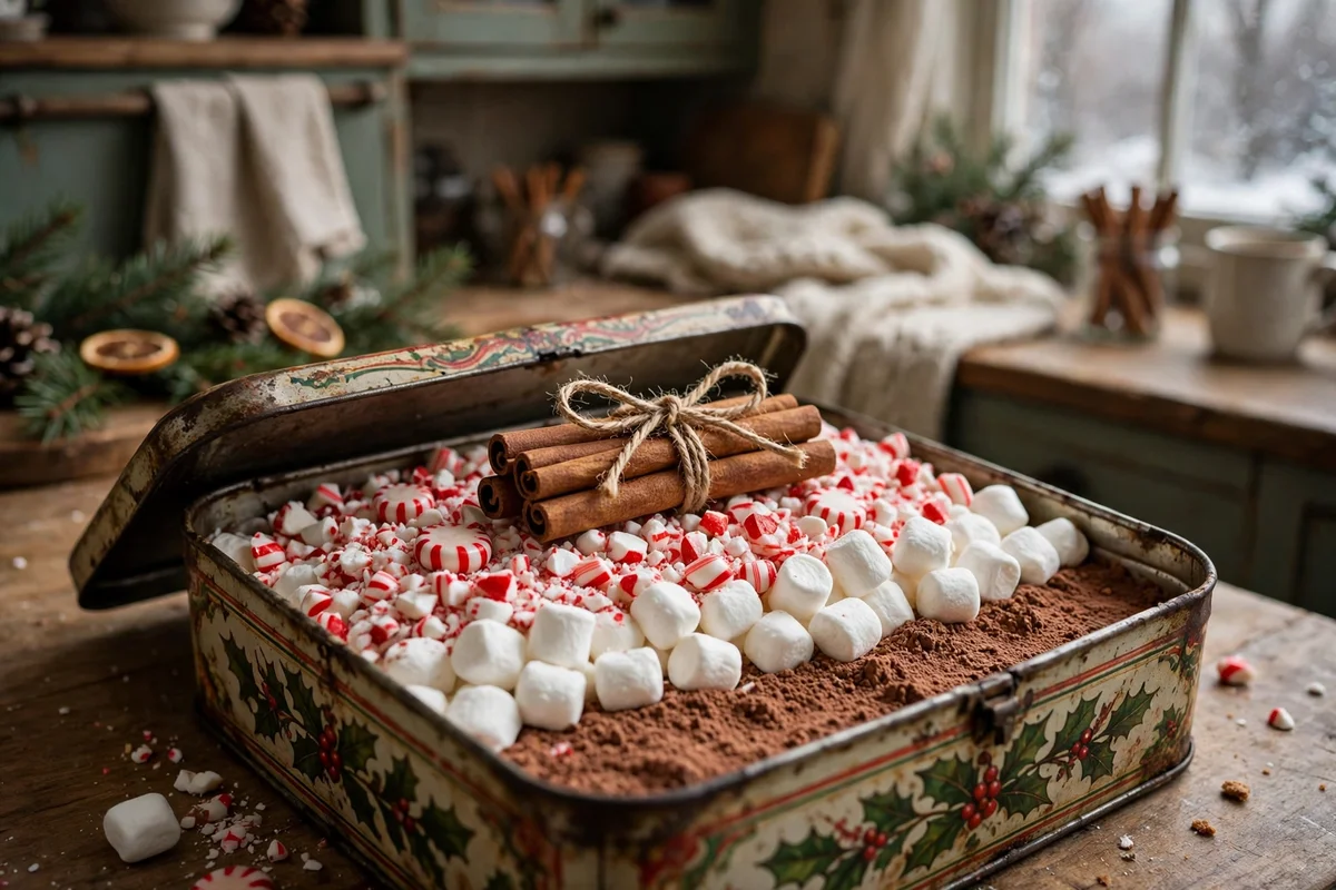 teacher christmas gifts ideas hot cocoa vintage tin