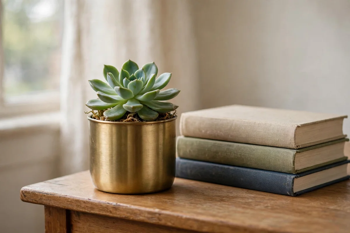 teacher christmas gifts ideas succulent brass planter