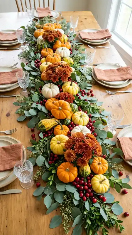 thanksgiving table decor budget grocery centerpiece